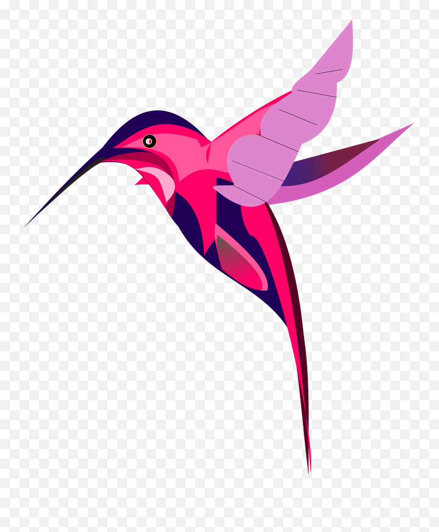 Pink Hummingbird Clipart - Colorful Birds Flying Cartoon Emoji,Hummingbird Emoji