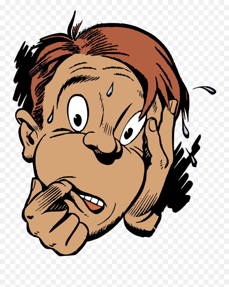 Thumb Image - Worried Clipart Face Transparent Cartoon Cartoon Worried Face Png Emoji,Worried Emoticon