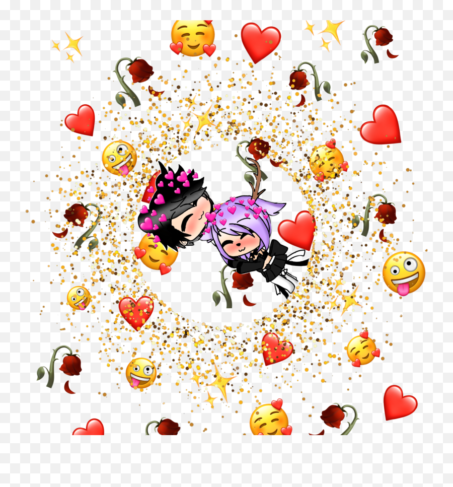 Gachalife Cute Sticker - Gacha Life Emoji Love,Dating Emojis