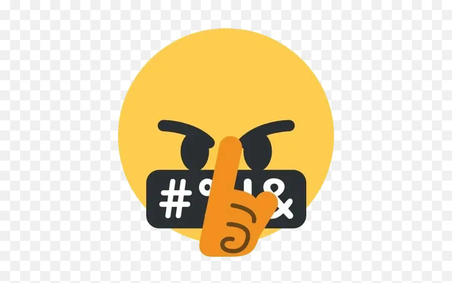 Emoji Mashup Whatsapp Stickers - Discord Face With Symbols Over Mouth,Emoji Mashup