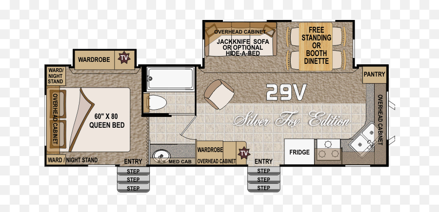 Shortest Tt With 2 Slides - Fox 29v Arctic Fox Travel Trailer Floor Plans Emoji,Gismo Emoticon