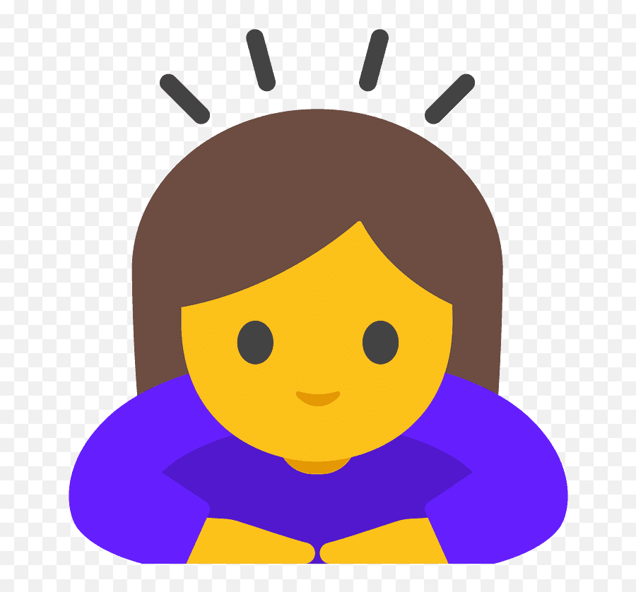 Woman Bowing Emoji - Woman Bowing Emoji Meaning,Bowing Emoji