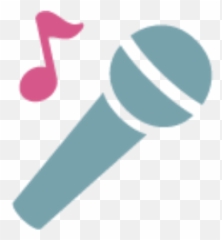 Download Microphone Microfono Emoji - Microfono Emoji,Transparent Singing Emojis