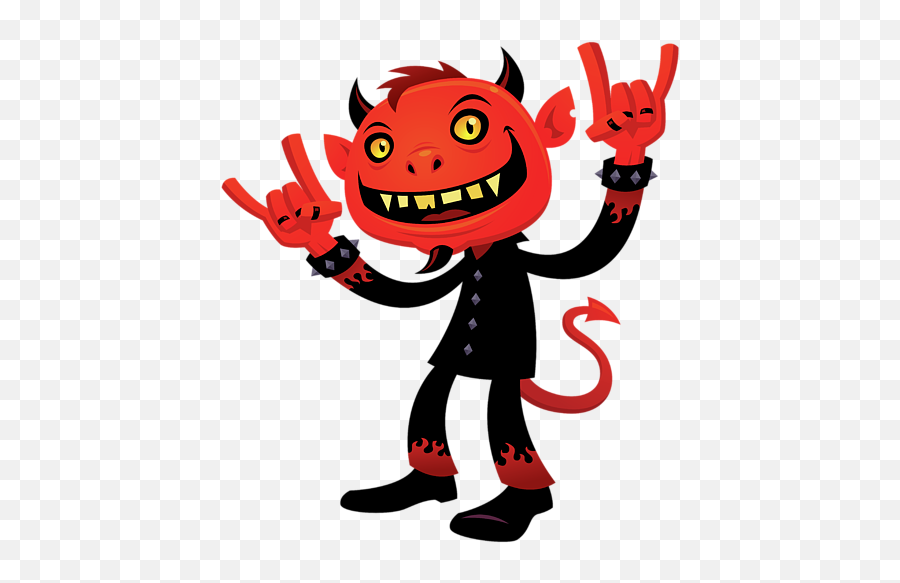 Heavy Metal Devil Coffee Mug - Devil Heavy Metal Emoji,Satan Thumbs Up Emoticon