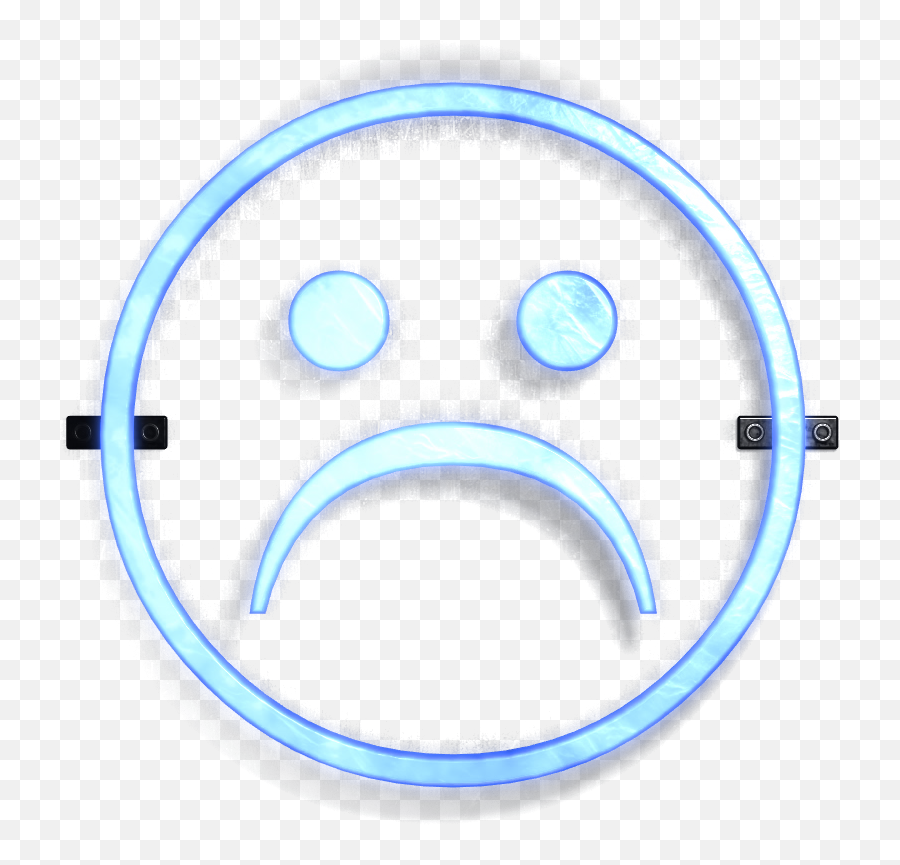 Neon Symbol Sad Face - Dot Emoji,Thanksgiving Emoticon Text