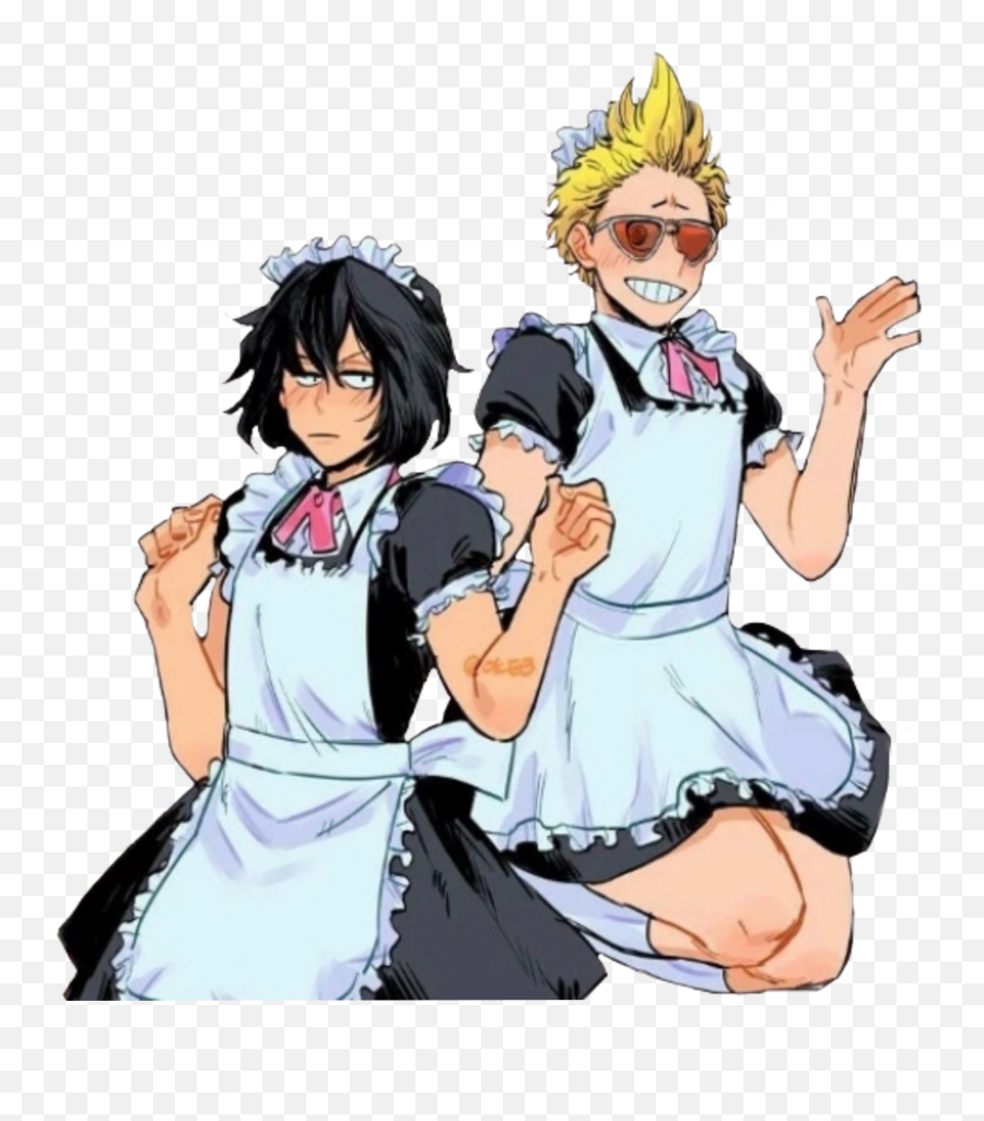 Erasermic Aizawa Presentmic Mic Sticker - Aizawa Shouta Maid Outfit Emoji,Shouta Dragon Maid Emojis