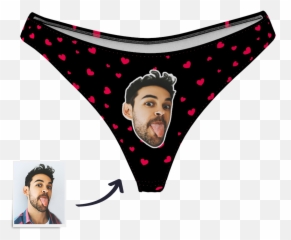 Womens Thong Panty - Underwear With Guys Face On It Emoji,Thong Emoji
