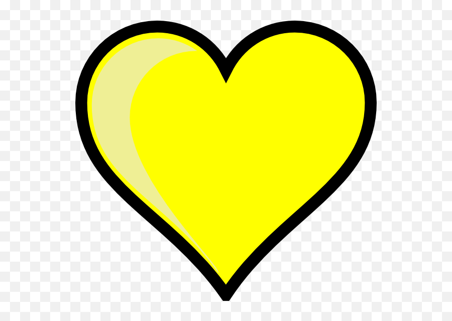 Heart - Yellow Heart Clipart Emoji,Yellow Heart Emoji