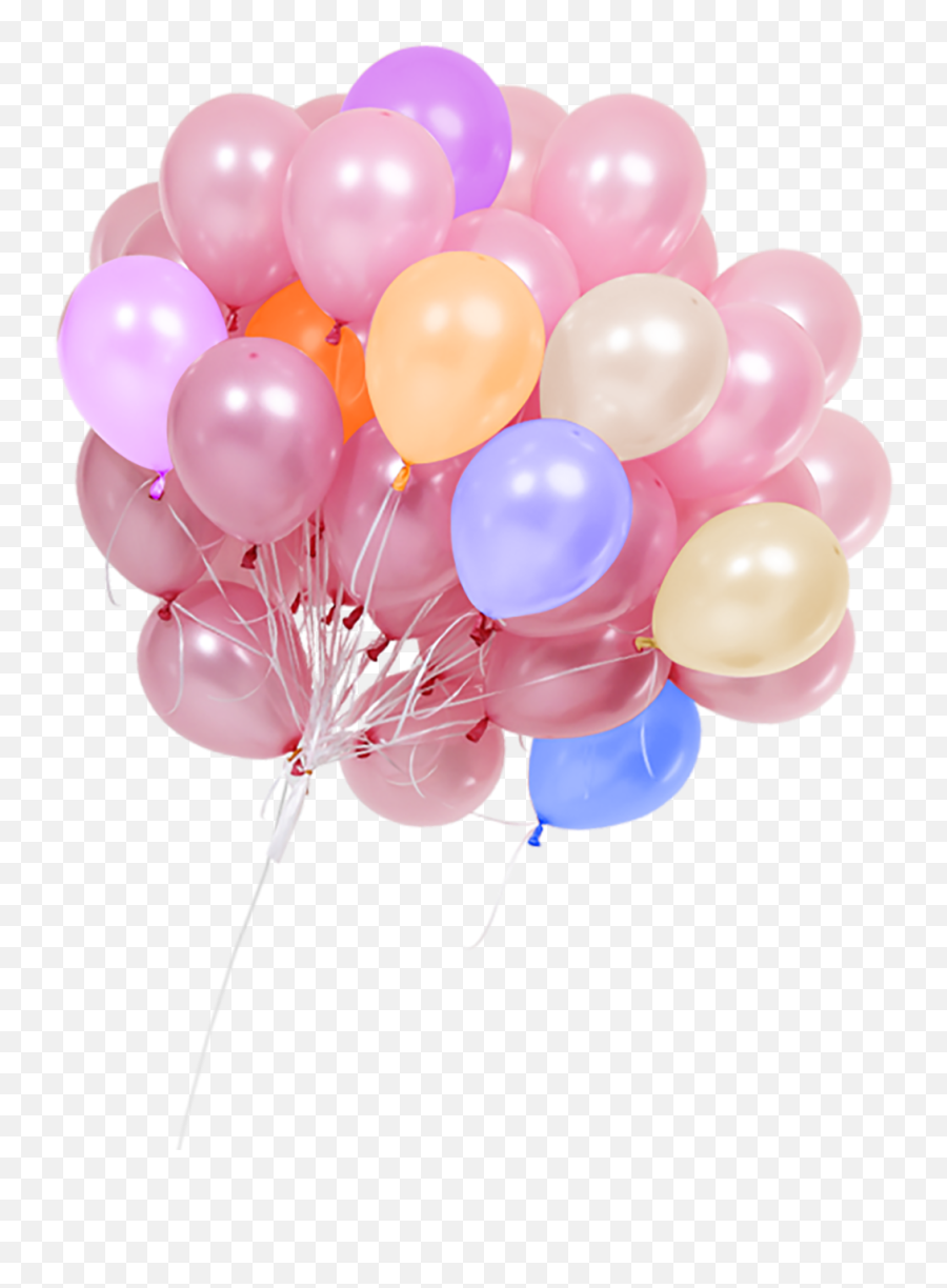 Pink Bunch Of Balloons Png Clipart Png Mart - Air Balloons Png Transparent Emoji,Emojis Ballons Png Transparent