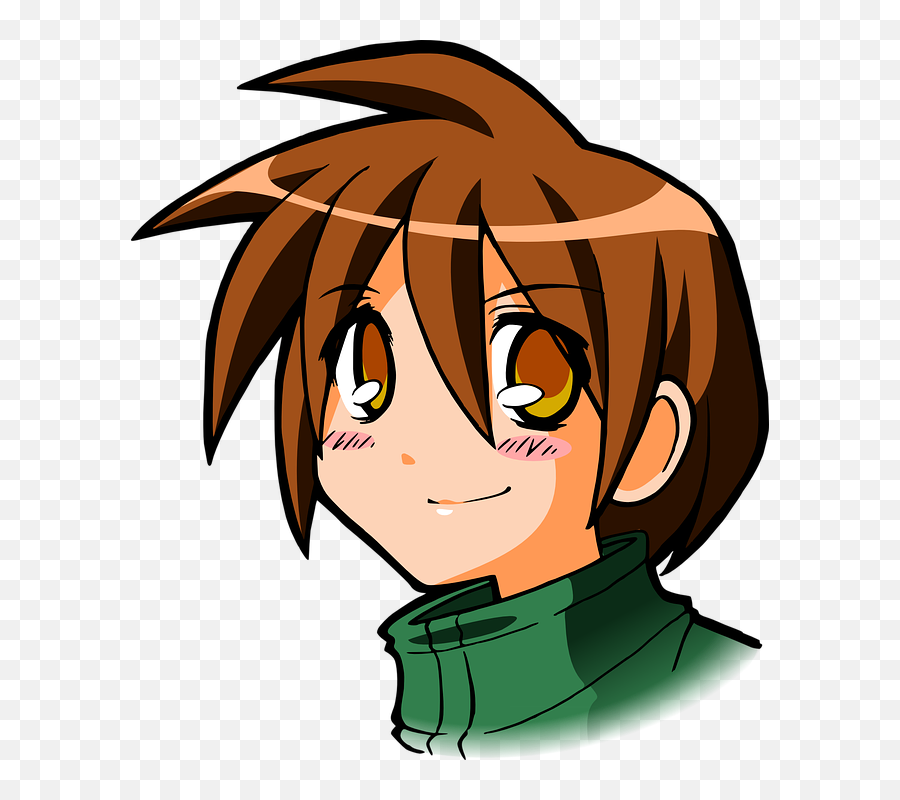 Brown Eyes Teenager Brown Hair Teen Boy - Anime Cartoon Boy Png Emoji,Teenage Boy Show Emotion