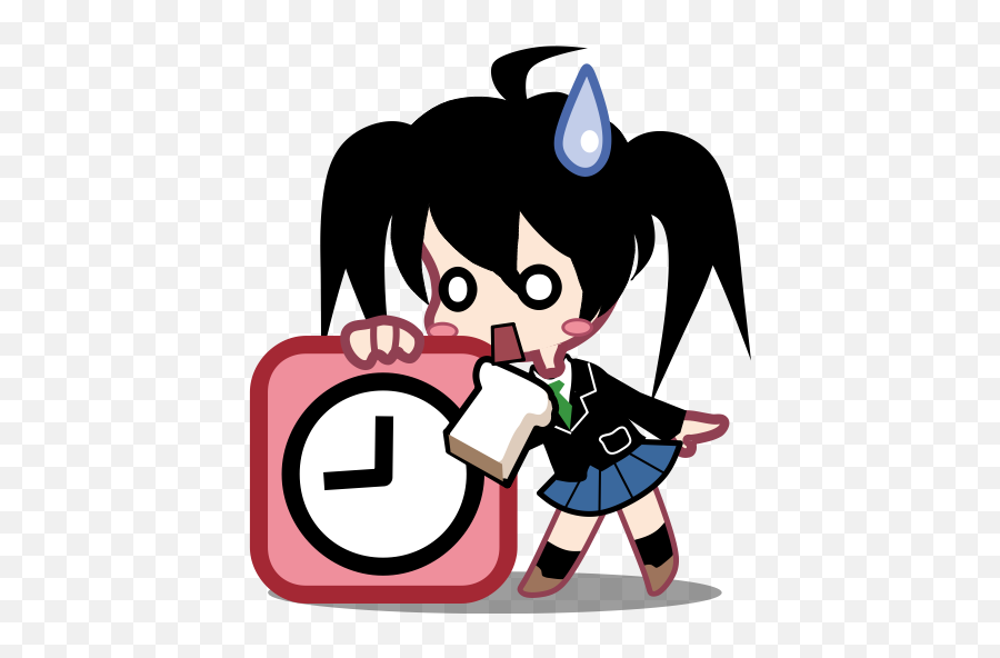 Cartoon Japan Clock Alarm Timer Time Schedule Icon - Japan Clock Icon Emoji,Emotion Icon Japan