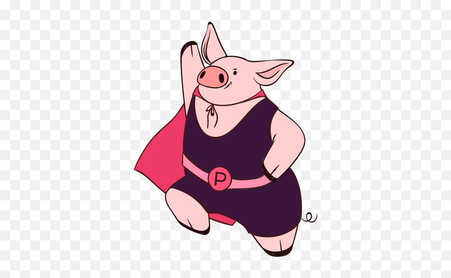Dull Pig Character Cartoon Transparent Png U0026 Svg Vector Emoji,Animated Pig Emoticon