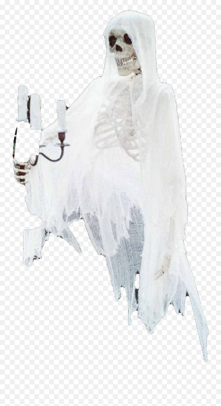 Skeleton Ghost Halloween Whitelady - Ghost Emoji,Ghost Emoji Costume