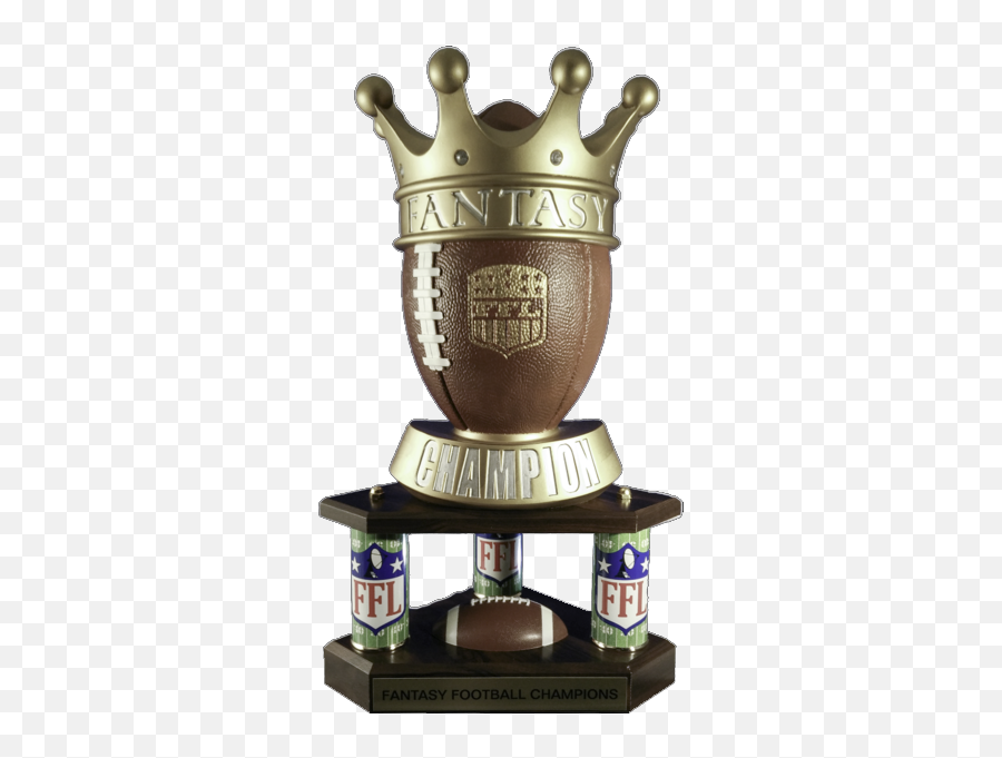 Three Column Perpetual Trophy - Huge Fantasy Football Trophy Emoji,Fantasy Football Emoji