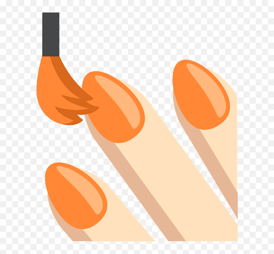 Nail Polish Emoji Clipart - Clip Art,Nail Paint Emoji