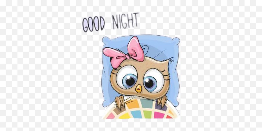 Emoji Symbol Cute Goodnight Sticker By Nrggiulia83 - Owl Happy Birthday,Owl Emojis