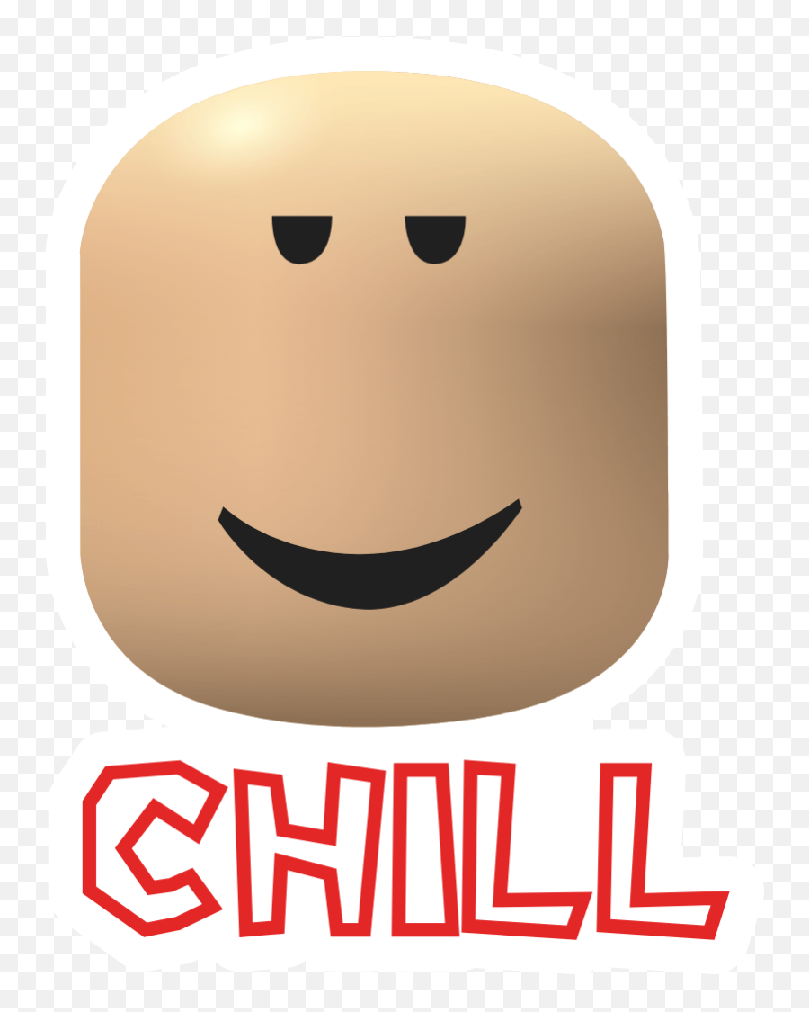 Roblox Chill Face Face Stickers Roblox Chill - Happy Emoji,Ayy Emoticon