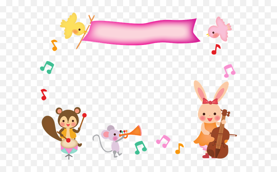 Musical Animals Rabbit Mouse - Free Vector Graphic On Pixabay Emoji,Sweet Emotions Band