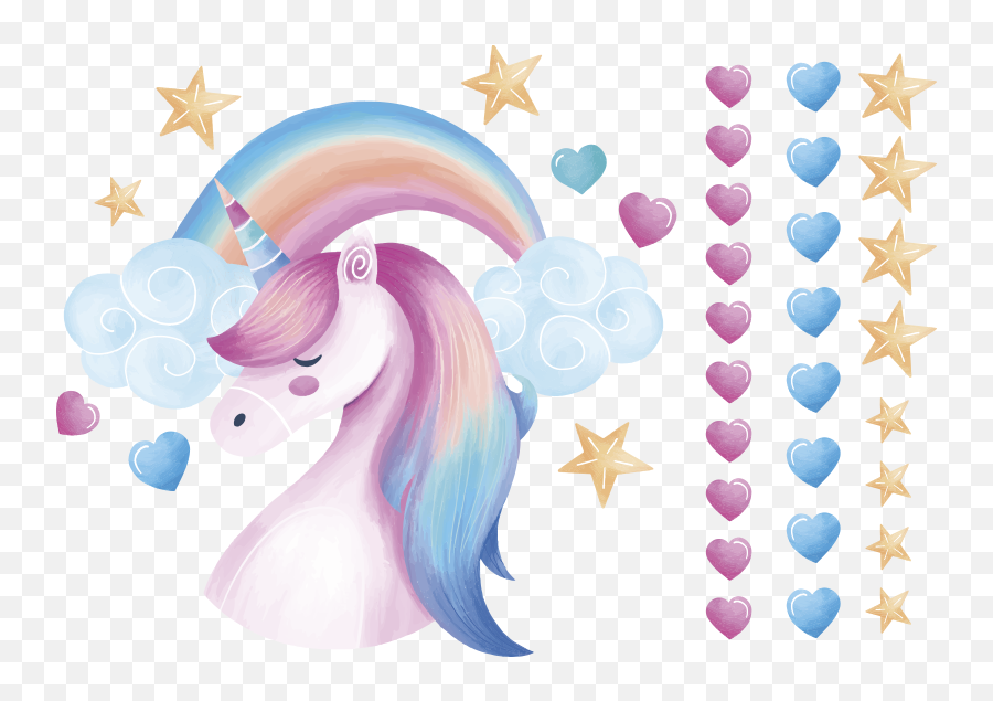 Nordi Style Unicorn Animal Wall Decor Emoji,Emojis Sea Creatures