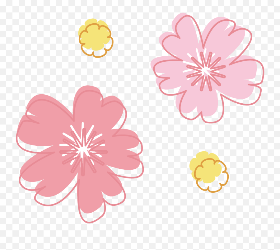 Fluffy Sakura - Spring Illustration Material Lots Of Free Emoji,Spring Leaf Emoji
