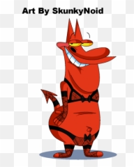 Cow And Chicken Devil For Kids - Cow And Chicken 400x525 Emoji,Chicken Walking Emoji