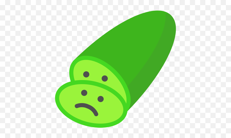 Cucumber Emoji Emoticon Sad - Happy,Food Emoji