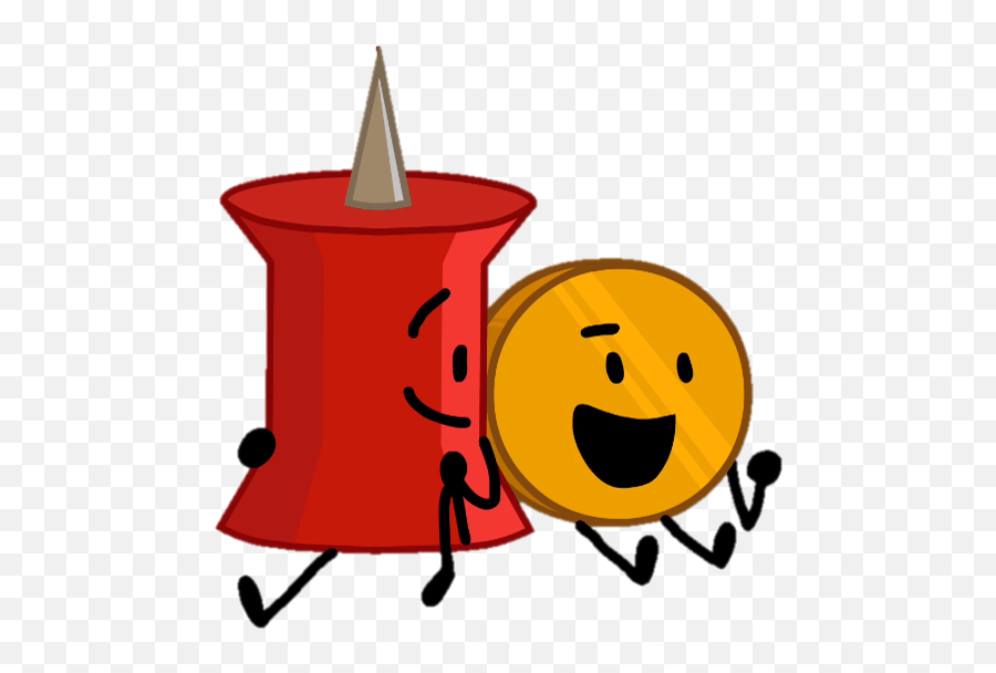 Coiny And Pin Battle For Dream Island Wiki Fandom - Bfb Coiny Pin Emoji,Head Slap Emoticon