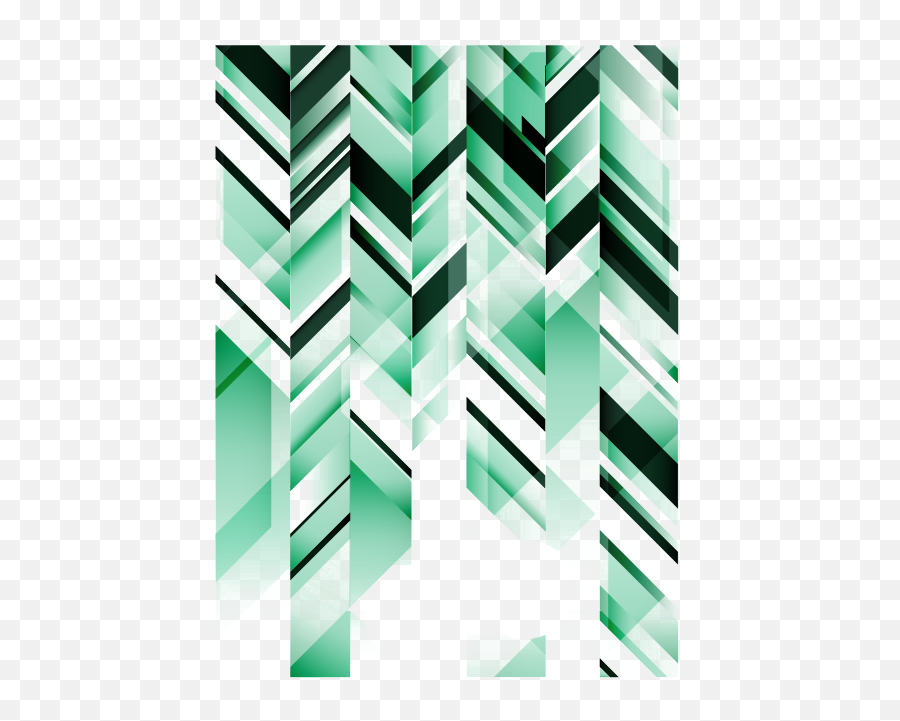 Geometric Chevron Sticker By Candace Kee - Striped Poster Background Emoji,Chevron Emoji