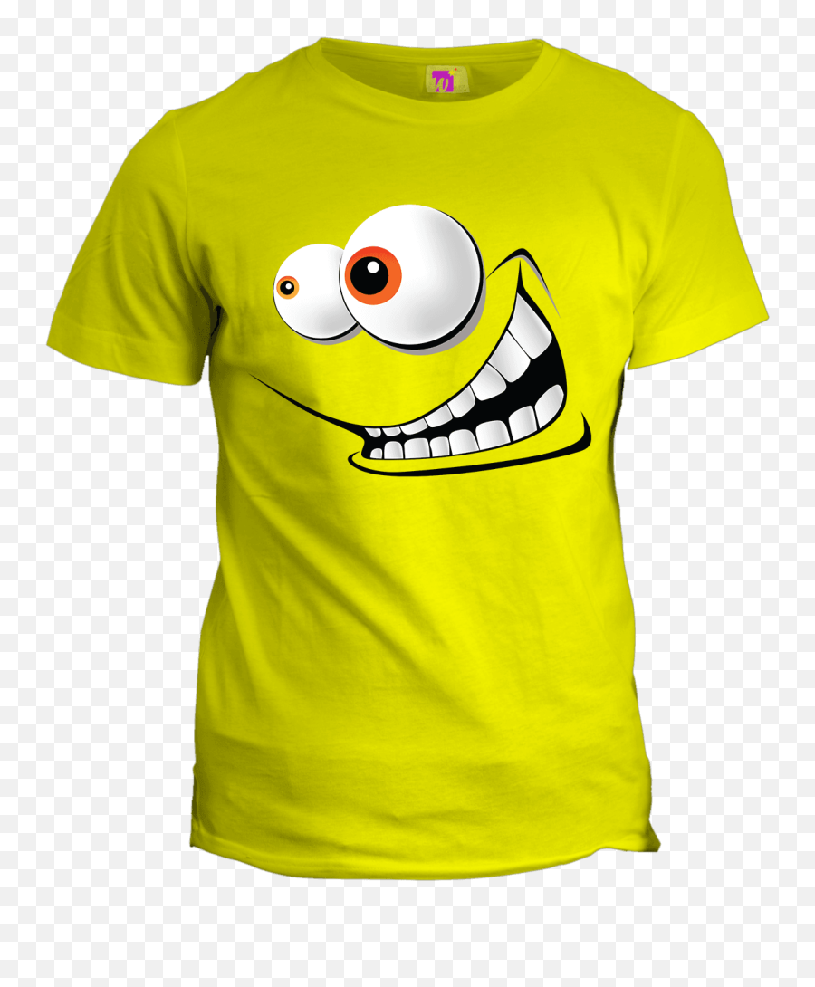 Naughty Smile Half Sleeve T - Shirt U2013 Wishprintz Happy Emoji,Half Smile Emoticon