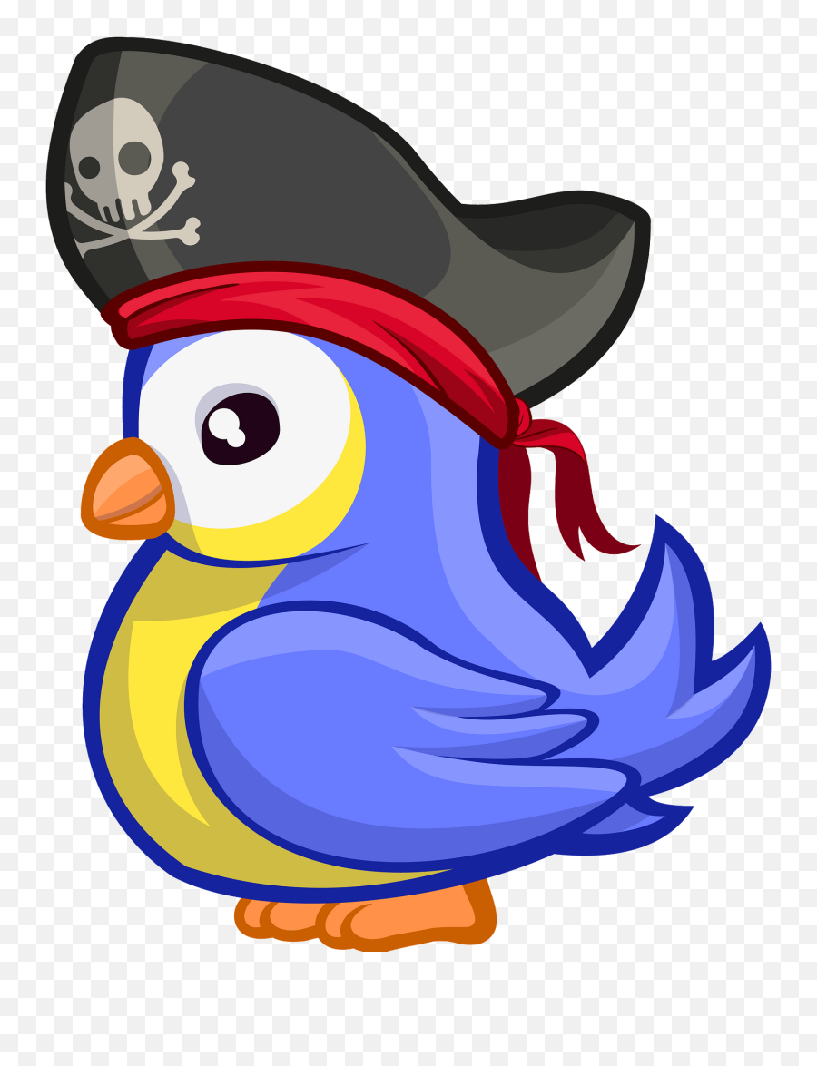 Pirate Bird Clipart - Sombreros De Pirata Animados Emoji,Pirate Hat Emoji