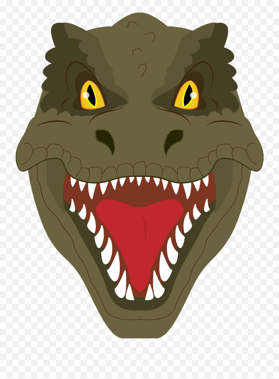 T Rex Face Clipart Free Download Transparent Png Creazilla - T Rex Head Clipart Emoji,Dinosaur Emoji