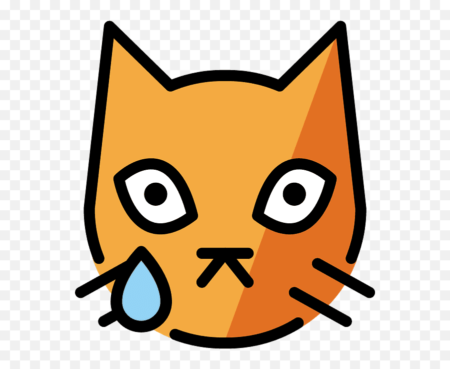 Crying Cat Face - Emoji Meanings U2013 Typographyguru Gato Enojado Emoji,Crying Face Emoji