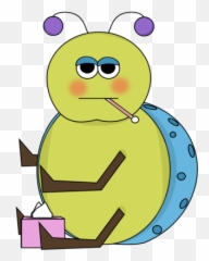Thermometer Clip Art Sick Thermometer - Cute Sick Clip Art Emoji,Sick Emoji With Thermometer