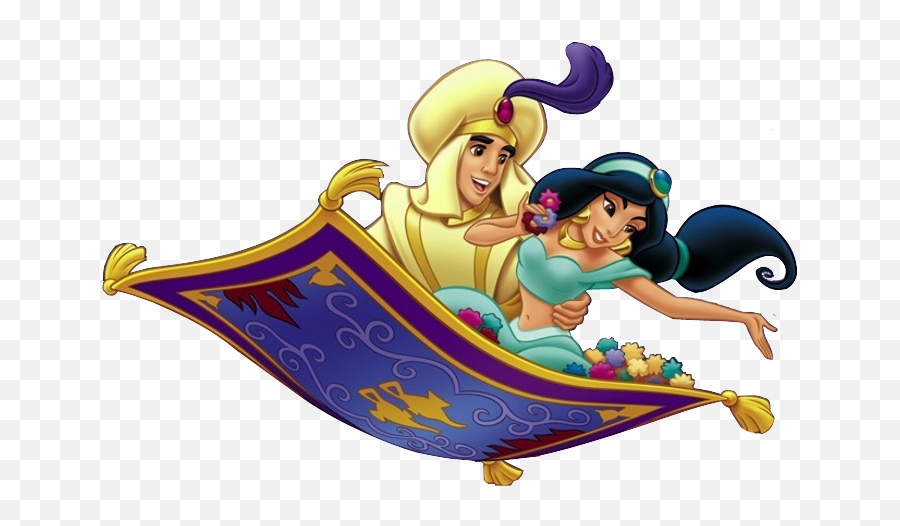 Magic Carpet Aladdin - Princess Jasmine And Aladdin Png Emoji,Flying Carpet Emoji
