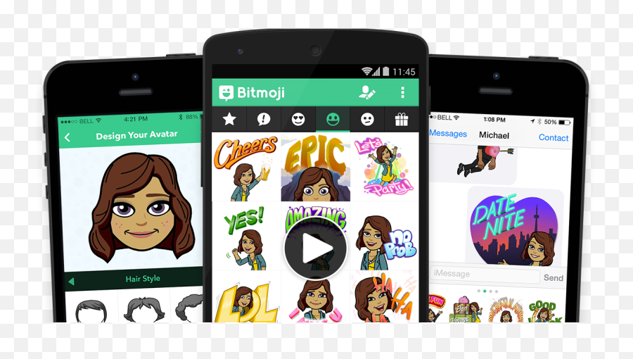 Snapchat Rolls Outs Bitmojis For Chats - Bitmoji App On Iphone Emoji,Bitstrips Emoji