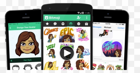 Snapchat Rolls Outs Bitmojis For Chats - Bitmoji App On Iphone Emoji,Bitstrips Emoji