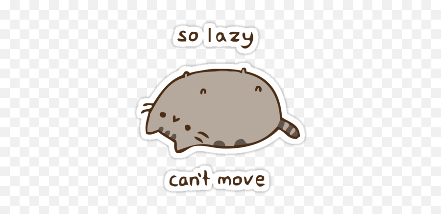 Pusheen - Pusheen So Lazy Can T Move Gif Emoji,Pusheen The Cat Emoji