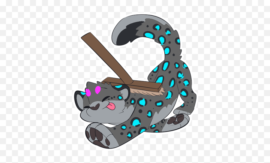 Spencer The Snow Leopard - Brisbane Broncos Emoji,Emoji Stickers Spencers