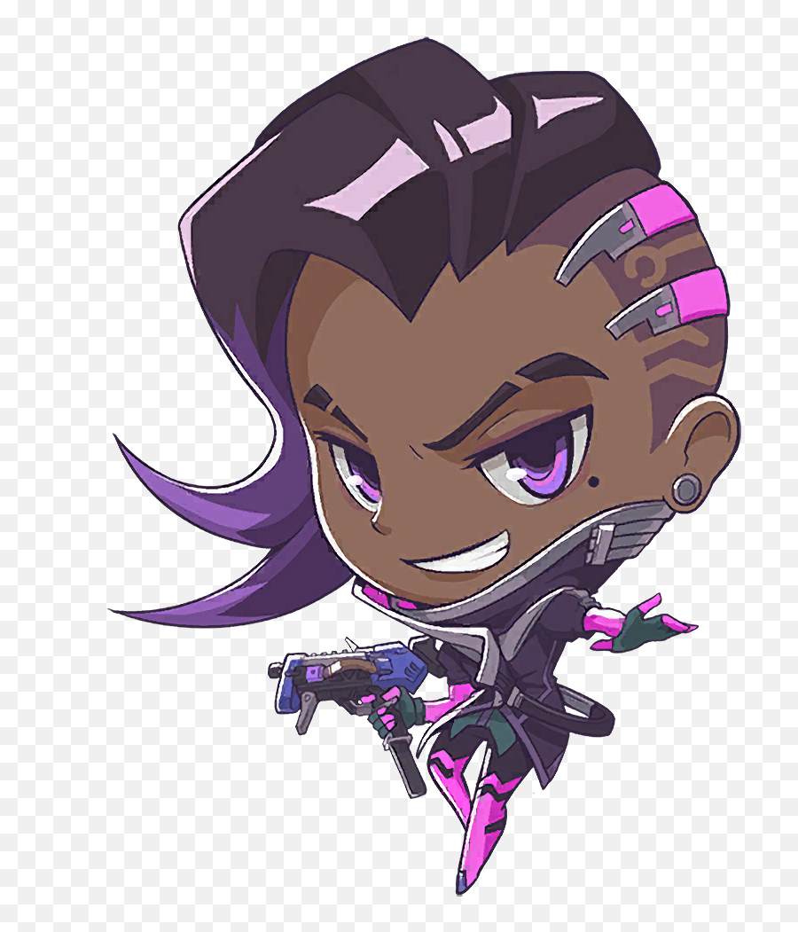 Cute Spray Overwatch Wiki Fandom - Overwatch Sombra Cute Spray Emoji,Zenyatta Emoji