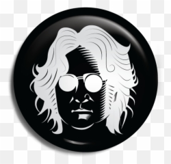 John Lennon - Jiffy Buttons U0026 Vinyl Hair Design Emoji,John Lennon Emoticon
