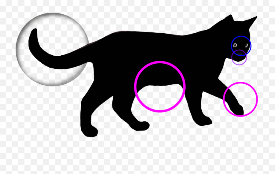 Cat Chat - Sketch Black Cat Drawing Emoji,Cat Tail Emotions