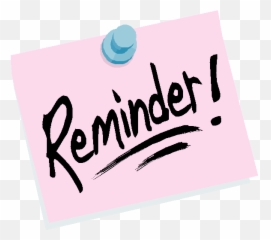 Library Of Free Clip Art Dues Reminder Free Royalty Free - Reminder Clipart Png Emoji,Emoticons Sopan