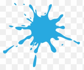 Splash Color Blue Vinyl Wall Art - Colour Splotches Emoji,Emoticons Wall