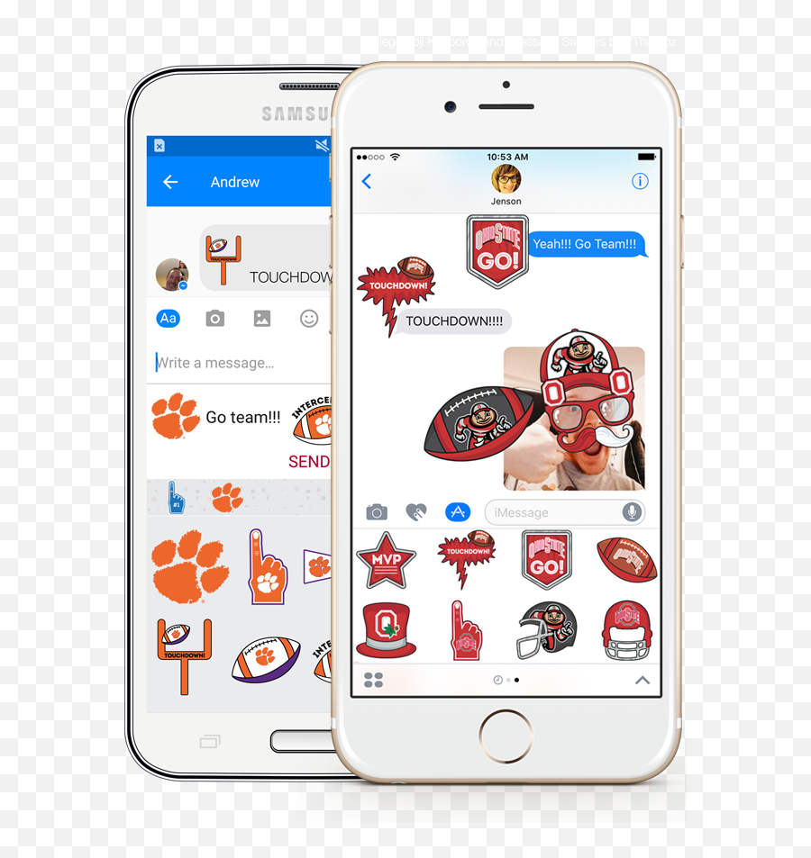 Brandmoji The Only Keyboard That Lets You Combine Stickers - Smart Device Emoji,University Of Michigan Emojis