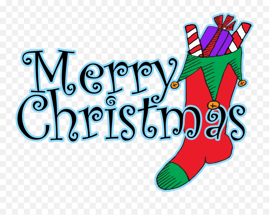 January Clipart Merry Christmas Happy Holiday January Merry - Clipart Merry Christmas Words Emoji,Merry Christmas Emojis