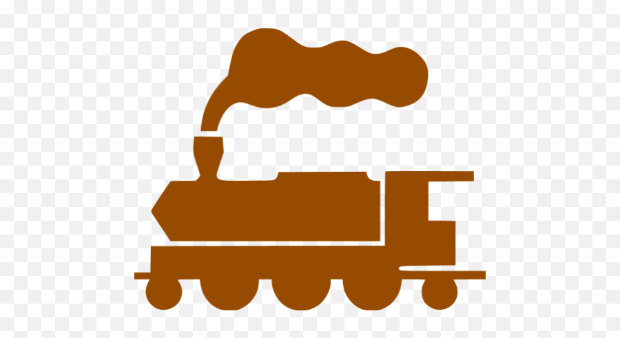 Brown Train 5 Icon - Black Train Icon Png Emoji,Train Train Train Train Emoji