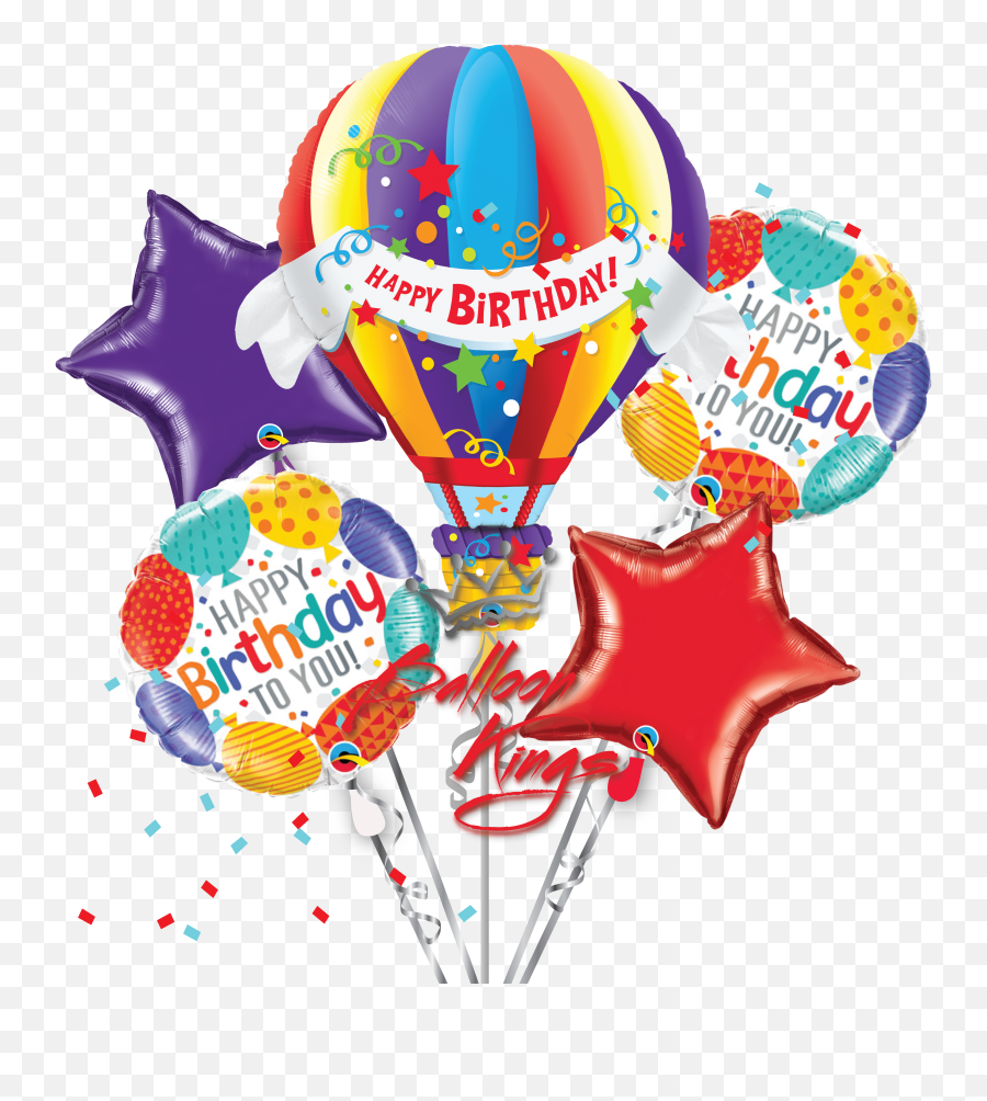Hot Air Balloon Bouquet Emoji,Birthday Emojis Cake Balloon???