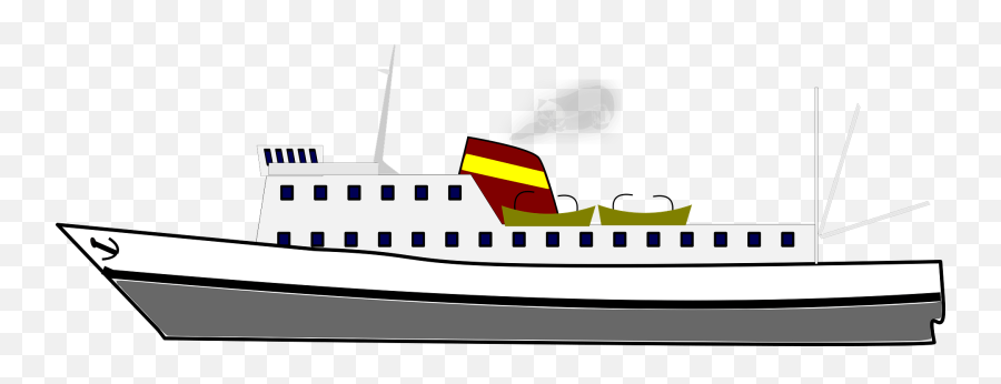 Steam Ship Clipart Free Download Transparent Png Creazilla - Statek Clipart Emoji,Cruise Emoji