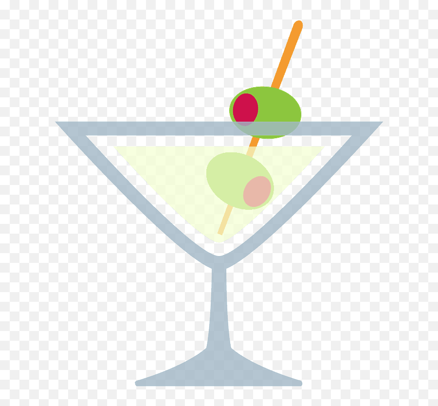 Cocktail Glass Emoji Clipart,Martini Glass Emoji