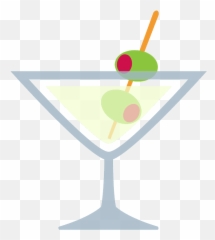 Cocktail Glass Emoji Clipart,Martini Glass Emoji